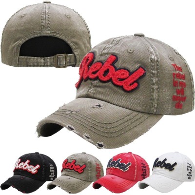 Rebel Vintage Distressed Baseball Cap Dad Hat Adjustable  eb-50024272